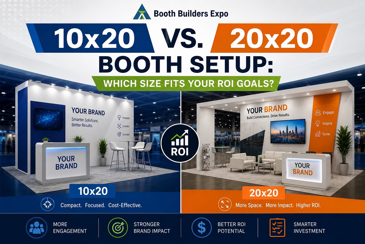 10x20 vs. 20x20 Booth Setup: Which Size Fits Your ROI Goals?