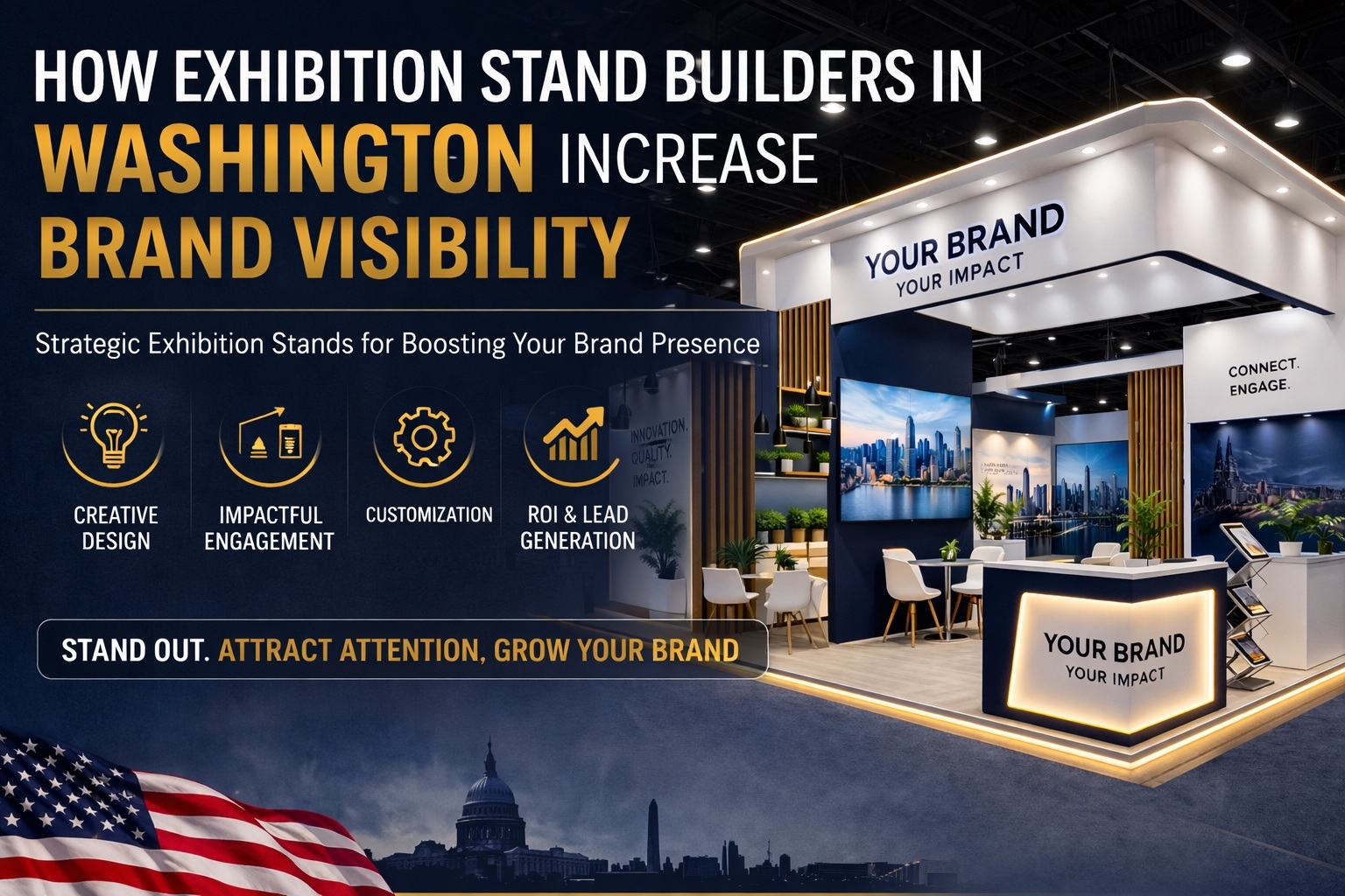 How Exhibition Stand Builders in Washington Increase Brand Visibility at Trade Shows