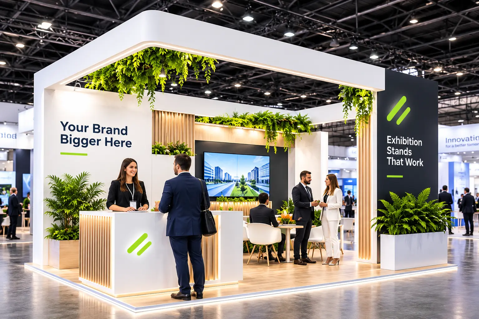 Custom exhibition booth design and construction